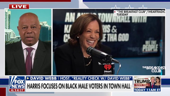 Kamala Harris tries to gain ground with Black males in town hall ahead of Election Day