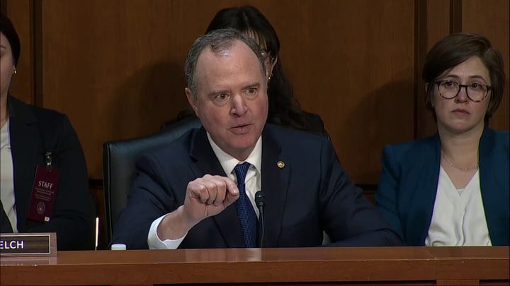 Pam Bondi spars with Sen. Adam Schiff at testy confirmation hearing.